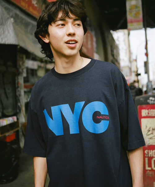 NAUTICA(ノーティカ)の「NAUTICA/ノーティカ Made in U.S.A ヘビーウェイト オーバーサイズ クルーネック プリントTシャツ type 3(Tシャツ/カットソー・メンズ・ネイビー/ホワイト・MEDIUM/LARGE/X-LARGE/XX-LARGE)」の6枚目の写真