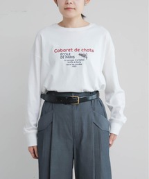 キャッツキャバレープリント　クルーネックTEE