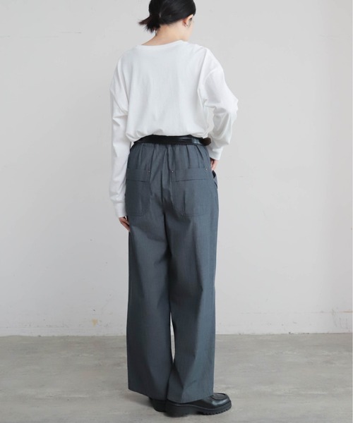 Blanc Bleu Minuit(ブランブルーミニュイ)の「キャッツキャバレープリント クルーネックTEE(Tシャツ/カットソー・レディース・グレー/ホワイト・FREE)」の19枚目の写真
