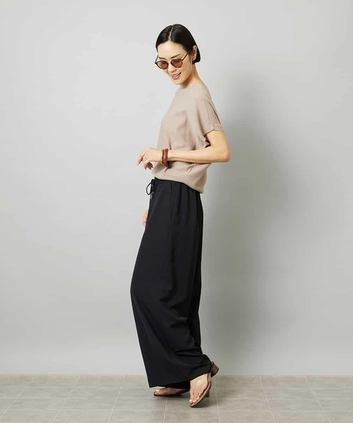 MICHEL KLEIN（ミッシェル・クラン）の「ホールガーメント(R)フレンチスリーブニット（ニット/セーター・レディース・ライトグレー/モカ/イエロー/ネイビー・38/40）」の21枚目の写真