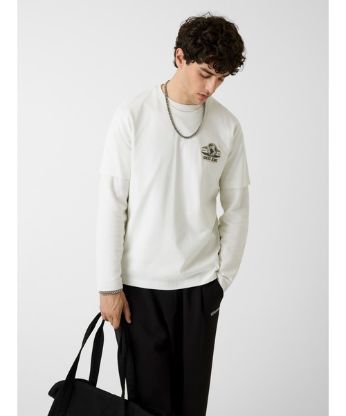 GUESS JEANS(ゲスジーンズ)の「GUESS JEANS Globe Tee Tシャツ 半袖 バックプリント(Tシャツ/カットソー・メンズ・ホワイト・SMALL/MEDIUM/LARGE/X-LARGE)」の3枚目の写真