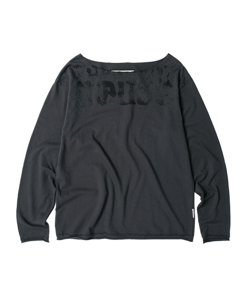THEVINYLHOUSE(ザバイニルハウス)の「LOOSE FIT UNBALANCE LS TEE(W) CHARCOAL(Tシャツ/カットソー・レディース・その他・F)」の9枚目の写真