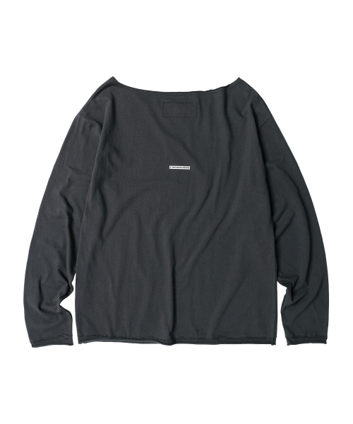THEVINYLHOUSE(ザバイニルハウス)の「LOOSE FIT UNBALANCE LS TEE(W) CHARCOAL(Tシャツ/カットソー・レディース・その他・F)」の2枚目の写真