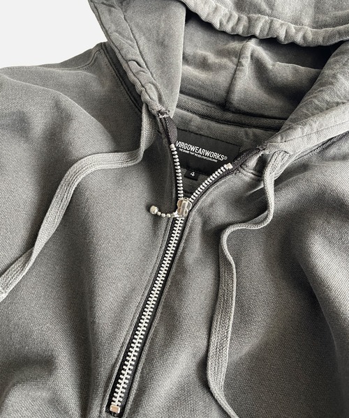 VIRGOwearworks(ヴァルゴウェアワークス)の「AFTERFADE HALF ZIP HOODIE(パーカー・メンズ・レッド/ホワイト/ブラック・3/2/4)」の11枚目の写真