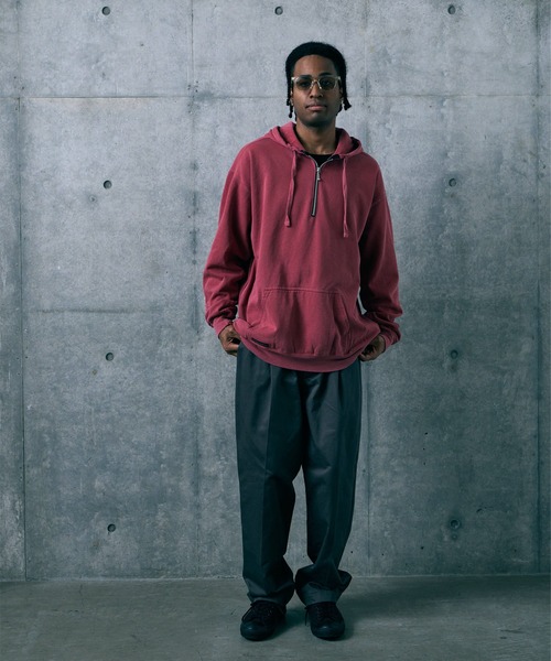 VIRGOwearworks(ヴァルゴウェアワークス)の「AFTERFADE HALF ZIP HOODIE(パーカー・メンズ・レッド/ホワイト/ブラック・3/2/4)」の15枚目の写真
