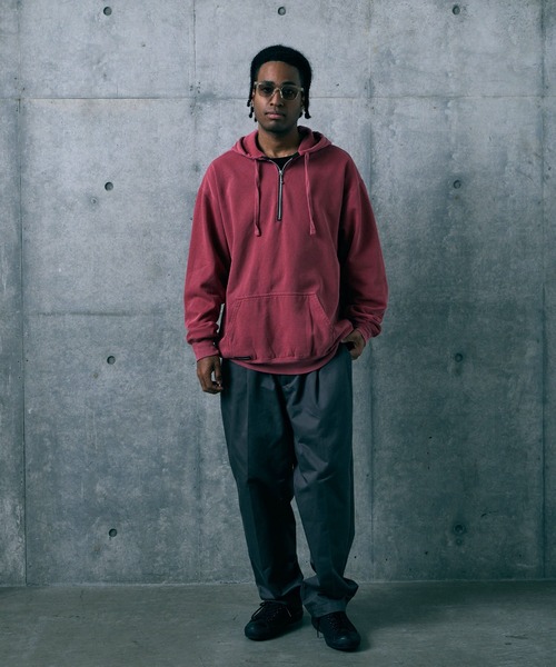 VIRGOwearworks(ヴァルゴウェアワークス)の「AFTERFADE HALF ZIP HOODIE(パーカー・メンズ・レッド/ホワイト/ブラック・3/2/4)」の16枚目の写真