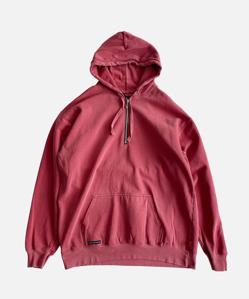 VIRGOwearworks(ヴァルゴウェアワークス)の「AFTERFADE HALF ZIP HOODIE(パーカー・メンズ・レッド/ホワイト/ブラック・3/2/4)」の6枚目の写真