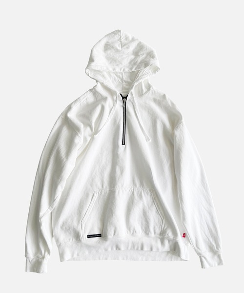 VIRGOwearworks(ヴァルゴウェアワークス)の「AFTERFADE HALF ZIP HOODIE(パーカー・メンズ・レッド/ホワイト/ブラック・3/2/4)」の7枚目の写真
