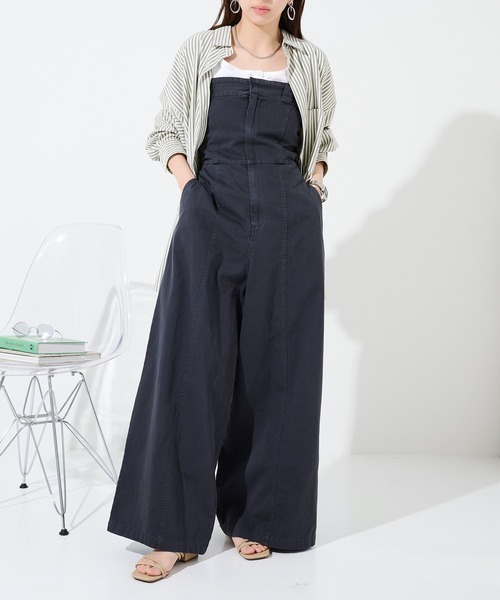 Dickies(ディッキーズ)の「【Dickies】ピグメントベアオールインワン 5187-4412 MNY(つなぎ/オールインワン・レディース・ブラック/ホワイト/グリーン・M/L)」の14枚目の写真