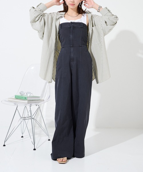 Dickies(ディッキーズ)の「【Dickies】ピグメントベアオールインワン 5187-4412 MNY(つなぎ/オールインワン・レディース・ブラック/ホワイト/グリーン・M/L)」の16枚目の写真