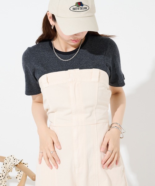 Dickies(ディッキーズ)の「【Dickies】ピグメントベアオールインワン 5187-4412 MNY(つなぎ/オールインワン・レディース・ブラック/ホワイト/グリーン・M/L)」の8枚目の写真