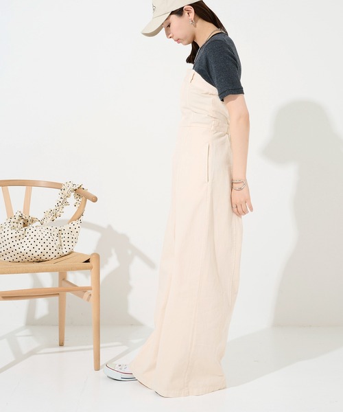 Dickies(ディッキーズ)の「【Dickies】ピグメントベアオールインワン 5187-4412 MNY(つなぎ/オールインワン・レディース・ブラック/ホワイト/グリーン・M/L)」の6枚目の写真
