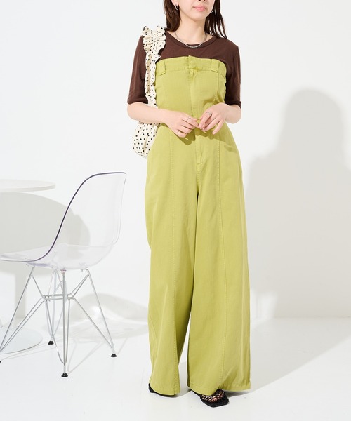Dickies(ディッキーズ)の「【Dickies】ピグメントベアオールインワン 5187-4412 MNY(つなぎ/オールインワン・レディース・ブラック/ホワイト/グリーン・M/L)」の21枚目の写真