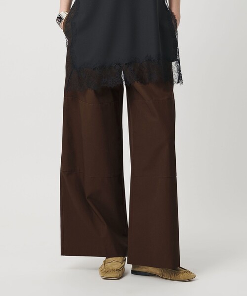 H BEAUTY&YOUTH UNITED ARROWS(エイチビューティーアンドユースユナイテッドアローズ)の「<H>コットンツイル ダブルニーパンツ(その他パンツ・レディース・ブラック/ダークブラウン・M/S)」の13枚目の写真