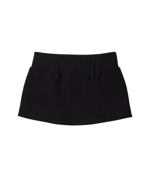 ERER（エルエル）の「Hotfix Layered Sweat Skirt Black（スカート・レディース・ブラック・F）」の4枚目の写真