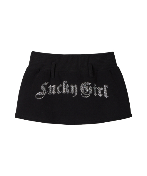 ERER（エルエル）の「Hotfix Layered Sweat Skirt Black（スカート・レディース・ブラック・F）」の5枚目の写真