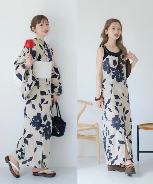 5分で着られる簡単浴衣/WEB限定】2wayセパレート浴衣SET（浴衣