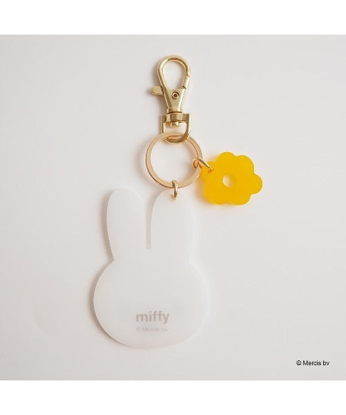 Dick Bruna（ディックブルーナ）の「MIFFY THICK FLOWER チャーム（キーホルダー・レディース・グレー/ホワイト・FREE）」の3枚目の写真