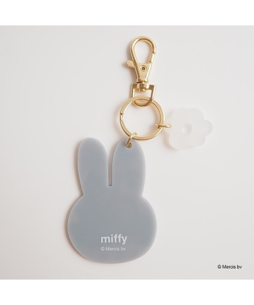 Dick Bruna（ディックブルーナ）の「MIFFY THICK FLOWER チャーム（キーホルダー・レディース・グレー/ホワイト・FREE）」の4枚目の写真