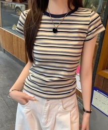 ボーダーミニTシャツ
