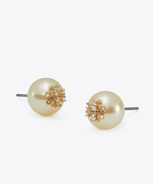 TORY BURCH(トリーバーチ)の「ムーンダンス パール スタッズピアス(ピアス(両耳用)・レディース・アイボリー・ONE SIZE)」の2枚目の写真