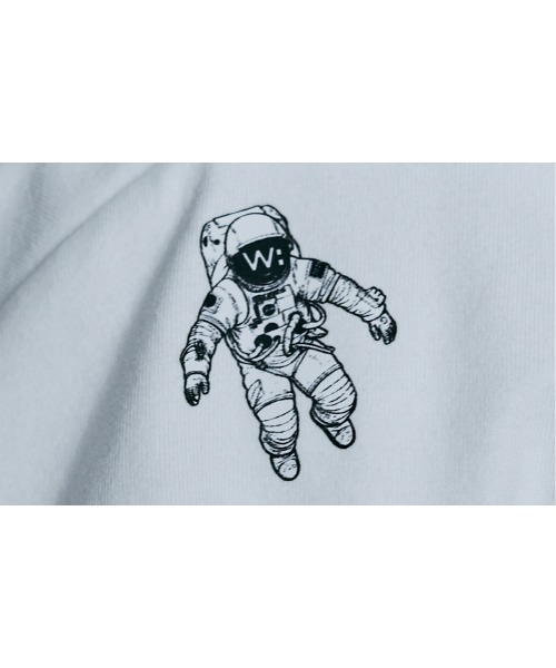 W:Huku（フーク）の「コスモ バックプリント ショート丈 Tシャツ / Cosmo Back-Printed Short-Sleeve T-Shirt（Tシャツ/カットソー・レディース・オフホワイト/ブラック・FREE）」の7枚目の写真