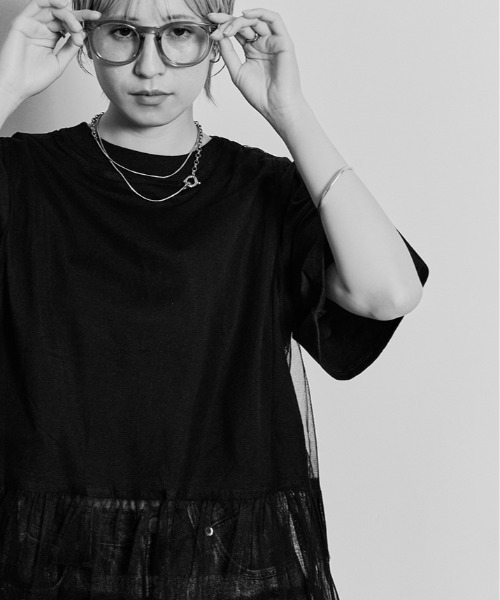 W:Huku（フーク）の「コスモ バックプリント ショート丈 Tシャツ / Cosmo Back-Printed Short-Sleeve T-Shirt（Tシャツ/カットソー・レディース・オフホワイト/ブラック・FREE）」の20枚目の写真