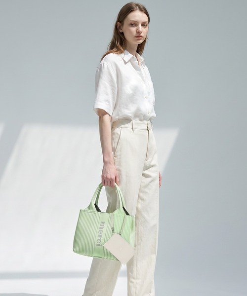 q bag paris(キューバッグパリ)の「【洗濯機洗い可】tricote petit トリコット プチ ニットトートバッグ(トートバッグ・レディース・ブルーグレー/モカ/ブラック系その他/ブラウン系その他/ベビーピンク/ピンク系その他/グリーン系その他/ホワイト系その他/グレイッシュブルー/イエロー系その他2/ホワイト系その他3/ブルー系その他4/ブルー系その他3/ブルー系その他2/ブラック/イエロー/ブラウン系その他2/イエロー系その他/ブルー系その他/ベージュ系その他・FREE)」の10枚目の写真