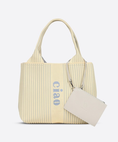 q bag paris(キューバッグパリ)の「【洗濯機洗い可】tricote petit トリコット プチ ニットトートバッグ(トートバッグ・レディース・ブルーグレー/モカ/ブラック系その他/ブラウン系その他/ベビーピンク/ピンク系その他/グリーン系その他/ホワイト系その他/グレイッシュブルー/イエロー系その他2/ホワイト系その他3/ブルー系その他4/ブルー系その他3/ブルー系その他2/ブラック/イエロー/ブラウン系その他2/イエロー系その他/ブルー系その他/ベージュ系その他・FREE)」の17枚目の写真