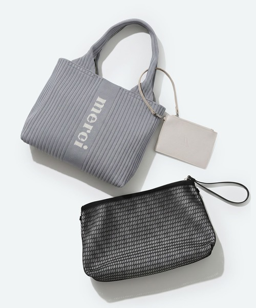 q bag paris(キューバッグパリ)の「【洗濯機洗い可】tricote petit トリコット プチ ニットトートバッグ(トートバッグ・レディース・ブルーグレー/モカ/ブラック系その他/ブラウン系その他/ベビーピンク/ピンク系その他/グリーン系その他/ホワイト系その他/グレイッシュブルー/イエロー系その他2/ホワイト系その他3/ブルー系その他4/ブルー系その他3/ブルー系その他2/ブラック/イエロー/ブラウン系その他2/イエロー系その他/ブルー系その他/ベージュ系その他・FREE)」の15枚目の写真