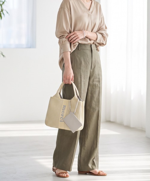 q bag paris(キューバッグパリ)の「【洗濯機洗い可】tricote petit トリコット プチ ニットトートバッグ(トートバッグ・レディース・ブルーグレー/モカ/ブラック系その他/ブラウン系その他/ベビーピンク/ピンク系その他/グリーン系その他/ホワイト系その他/グレイッシュブルー/イエロー系その他2/ホワイト系その他3/ブルー系その他4/ブルー系その他3/ブルー系その他2/ブラック/イエロー/ブラウン系その他2/イエロー系その他/ブルー系その他/ベージュ系その他・FREE)」の18枚目の写真