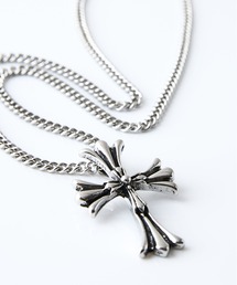 Blue Standard （ブルースタンダード）の「【BLUE STANDARD/ブルースタンダード】【シンプルコーデのアクセントに】チェーンネックレス ユニセックス アクセサリー 首飾り クロスモチーフ ストリート きれいめ プレゼント ギフト（ネックレス）」