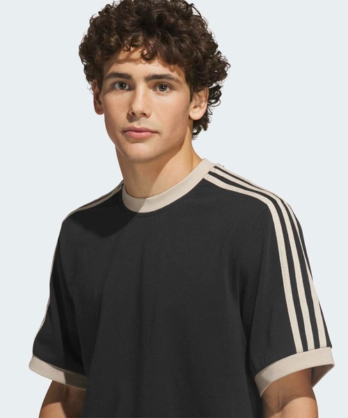 adidas(アディダス)の「SKATEBOARDING RINGER TEE / アディダスオリジナルス adidas Originals(Tシャツ/カットソー・メンズ・ブラック・X-LARGE/MEDIUM/LARGE/SMALL/3XL/XX-LARGE/X-SMALL)」の5枚目の写真