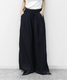 THE CELL.（ザセルドット）の「リネン混　２タック　とろみイージーワイドパンツ　【インナーペチパンツ付き】　2-TUCK EASY WIDE PANTS（その他パンツ）」