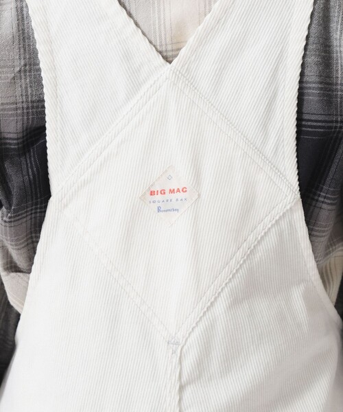 BEAMS BOY（ビームスボーイ）の「【別注】BIGMAC / コーデュロイ オーバーオール（サロペット/オーバーオール・レディース・ネイビー/ホワイト系その他5・SMALL/MEDIUM）」の11枚目の写真