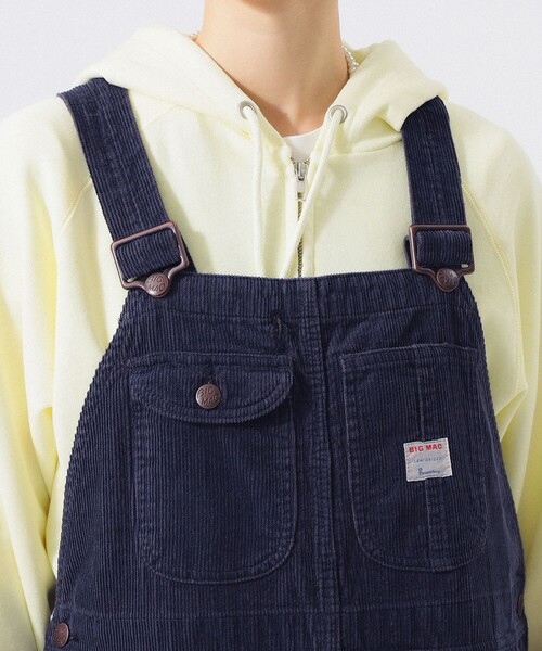 BEAMS BOY(ビームスボーイ)の「【別注】BIGMAC / コーデュロイ オーバーオール(サロペット/オーバーオール・レディース・ネイビー/ホワイト系その他5・SMALL/MEDIUM)」の8枚目の写真
