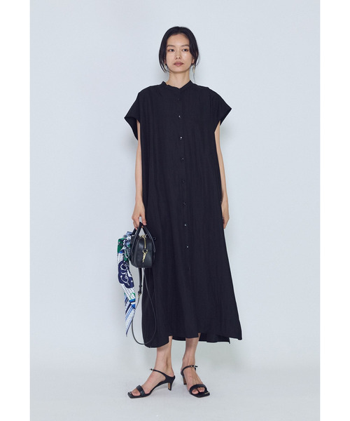 1er Arrondissement(プルミエアロンディスモン)の「フィブリルポプリンシャツワンピース(ドレス・レディース・ブラウン系その他5/ブラック系その他3・38/36)」の2枚目の写真