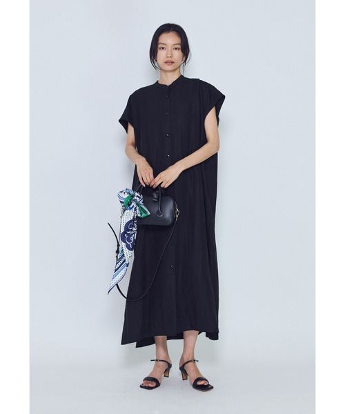1er Arrondissement(プルミエアロンディスモン)の「フィブリルポプリンシャツワンピース(ドレス・レディース・ブラウン系その他5/ブラック系その他3・38/36)」の4枚目の写真