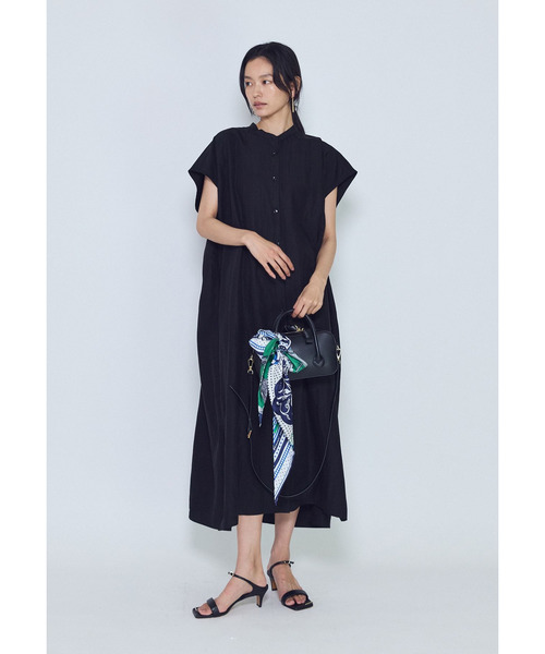 1er Arrondissement(プルミエアロンディスモン)の「フィブリルポプリンシャツワンピース(ドレス・レディース・ブラウン系その他5/ブラック系その他3・38/36)」の5枚目の写真