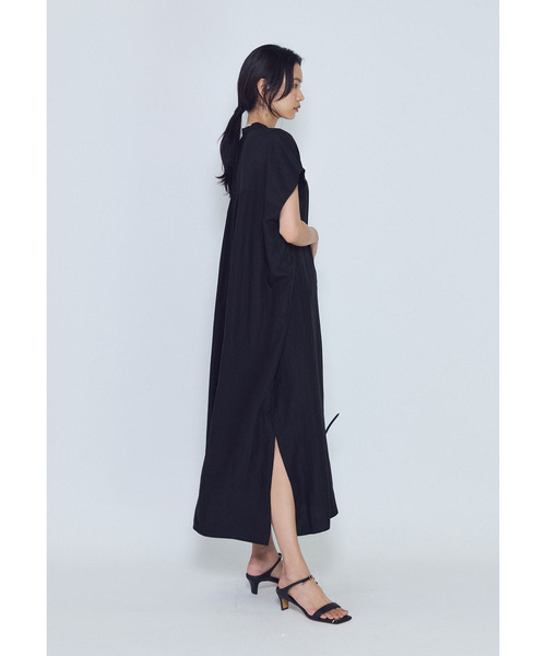 1er Arrondissement(プルミエアロンディスモン)の「フィブリルポプリンシャツワンピース(ドレス・レディース・ブラウン系その他5/ブラック系その他3・38/36)」の7枚目の写真