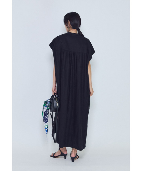 1er Arrondissement(プルミエアロンディスモン)の「フィブリルポプリンシャツワンピース(ドレス・レディース・ブラウン系その他5/ブラック系その他3・38/36)」の9枚目の写真