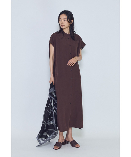1er Arrondissement(プルミエアロンディスモン)の「フィブリルポプリンシャツワンピース(ドレス・レディース・ブラウン系その他5/ブラック系その他3・38/36)」の13枚目の写真