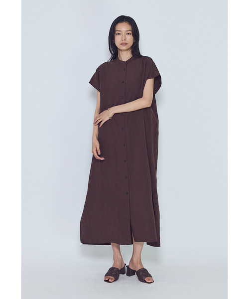 1er Arrondissement(プルミエアロンディスモン)の「フィブリルポプリンシャツワンピース(ドレス・レディース・ブラウン系その他5/ブラック系その他3・38/36)」の18枚目の写真