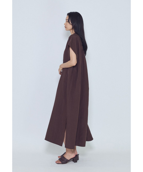 1er Arrondissement(プルミエアロンディスモン)の「フィブリルポプリンシャツワンピース(ドレス・レディース・ブラウン系その他5/ブラック系その他3・38/36)」の19枚目の写真