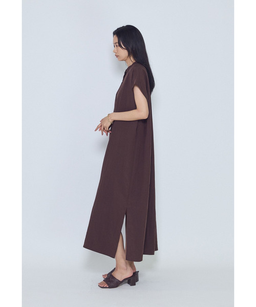 1er Arrondissement(プルミエアロンディスモン)の「フィブリルポプリンシャツワンピース(ドレス・レディース・ブラウン系その他5/ブラック系その他3・38/36)」の20枚目の写真