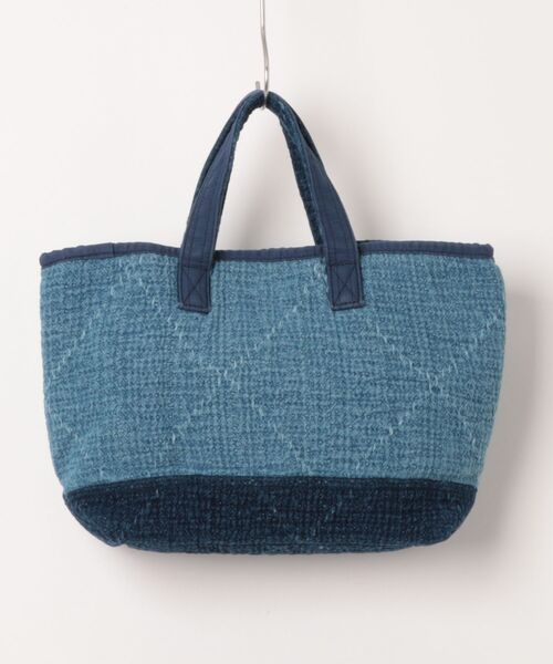 PORTER CLASSIC(ポータークラシック)の「【Porter Classic / ポータークラシック】 PC SASHIKO TOTE BAG M(トートバッグ・メンズ・ブルー・FREE)」の2枚目の写真