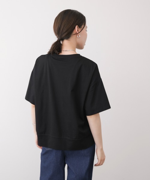 Bou Jeloud(ブージュルード)の「モノラインアートTシャツ(Tシャツ/カットソー・レディース・ブラウン/ベージュ/ブラック/チャコールグレー・FREE)」の10枚目の写真