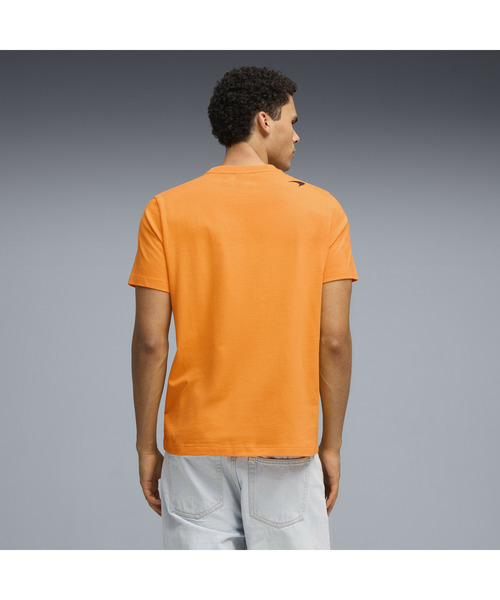 PUMA(プーマ)の「PUMA プーマ メンズ マクラーレン ビッグ ロゴ 半袖 Tシャツ(Tシャツ/カットソー・メンズ・オレンジ系その他/ブラック×レッド・LARGE/MEDIUM/X-SMALL/X-LARGE/SMALL)」の3枚目の写真
