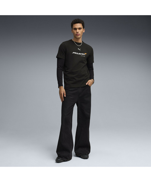 PUMA(プーマ)の「PUMA プーマ メンズ マクラーレン ビッグ ロゴ 半袖 Tシャツ(Tシャツ/カットソー・メンズ・オレンジ系その他/ブラック×レッド・LARGE/MEDIUM/X-SMALL/X-LARGE/SMALL)」の8枚目の写真