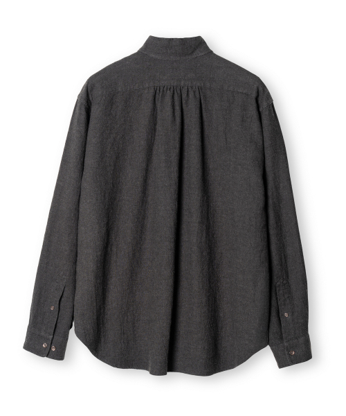 EDINBURGH CLUB（エディンバラクラブ）の「BRITISH ARMY OFFICER SHIRT (CHARCOAL)（シャツ/ブラウス・メンズ・チャコール・SMALL/MEDIUM/LARGE）」の2枚目の写真
